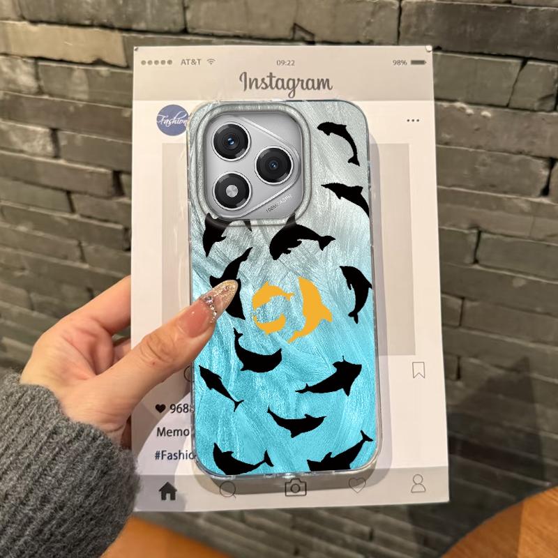 Cute Cartoon Cat Dolphin Girls Case For Honor 400 Pro X9c Magic7 Magic6 200 Lite Smart X9a X8a X8b X8c X7c X6c X8 Fundas Cover
