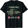 WWII British Army Churchill Mk4 Tank TShirt Summer Cotton ONeck Short Sleeve Mens T Shirt New S3XL
