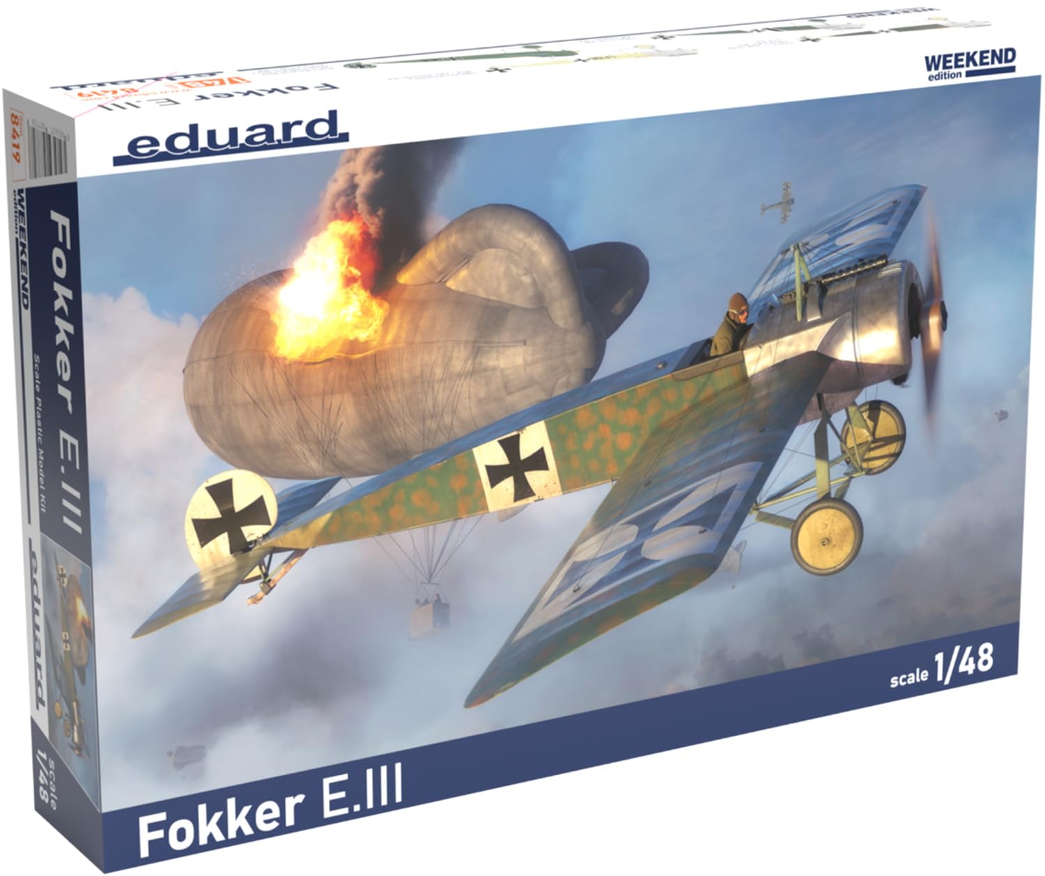 

Эдуард 1/48 Weekend Edition Немецкий Fokker E.3 Пластиковый набор модели EDU8419
