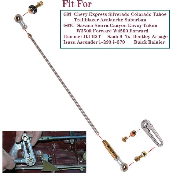 ACA-1800 21'' 700R4 Transmission Shift Linkage Kit For Chevy C1500 C10 Chevelle GM Turbo-Hydramatic TH-200,TH200-4R,TH-350,TH-400,4L60,4L60E,TH700-R4