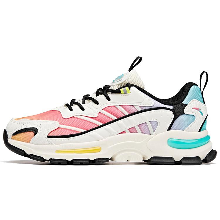 

New Anta Life Collection Millennium Glacier Anti Slip Wear Resistant Low Top Sports Casual Shoes Women s White Black Green 122028899-1 36.5