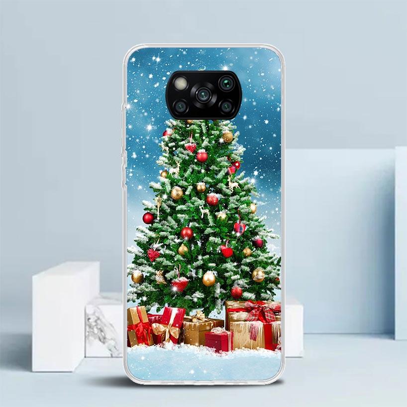 Merry Christmas Tree Snow Phone Case For Xiaomi Poco F7 Ultra X5 X6 X7 Pro M7 Redmi 15C 15 13C 13 12C 12 10C 10 10A 9 9C 9A 9T C