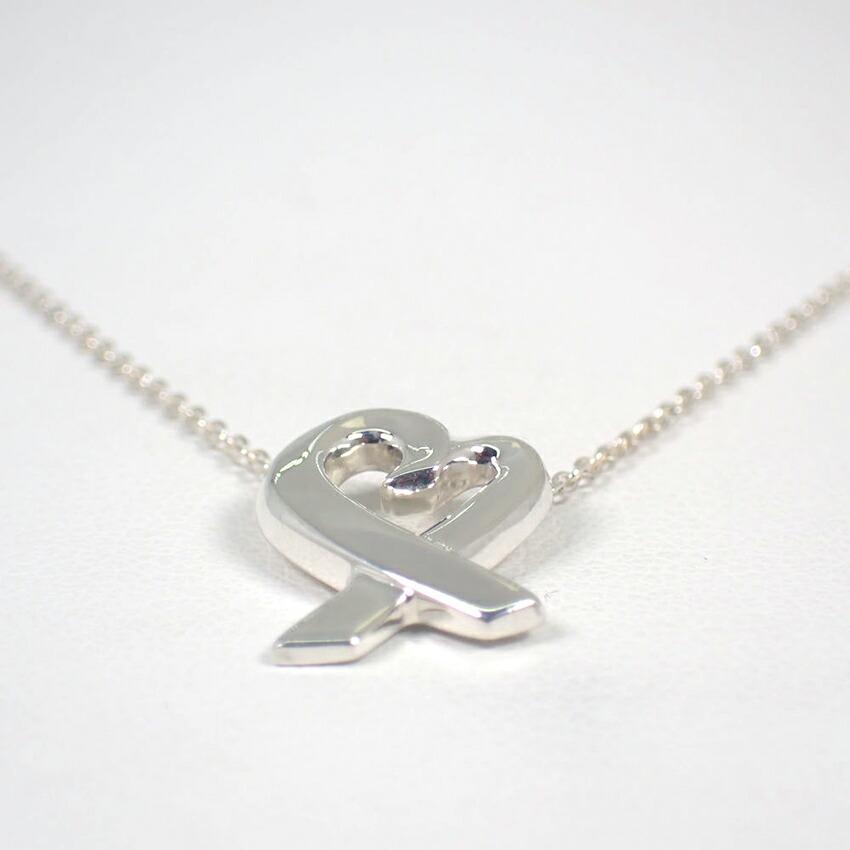 [Pre-owned] TIFFANY/Tiffany 925 Loving Heart Pendant/Necklace/j113-6
