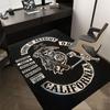 1pz Tappeti per Sedia a Tema Sons of Anarchy per Ufficio - Tappeto resistente in poliestere per home theater, ufficio, arredamento stanza dormitorio - tA97
