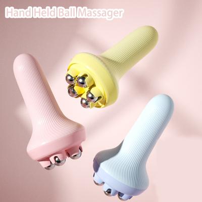Tragbarer Ball-Relaxer mit 5 Perlen zur Schwellungsreduzierung, rostfreies Handmassagegerät, Gesundheitspflege-Tool
