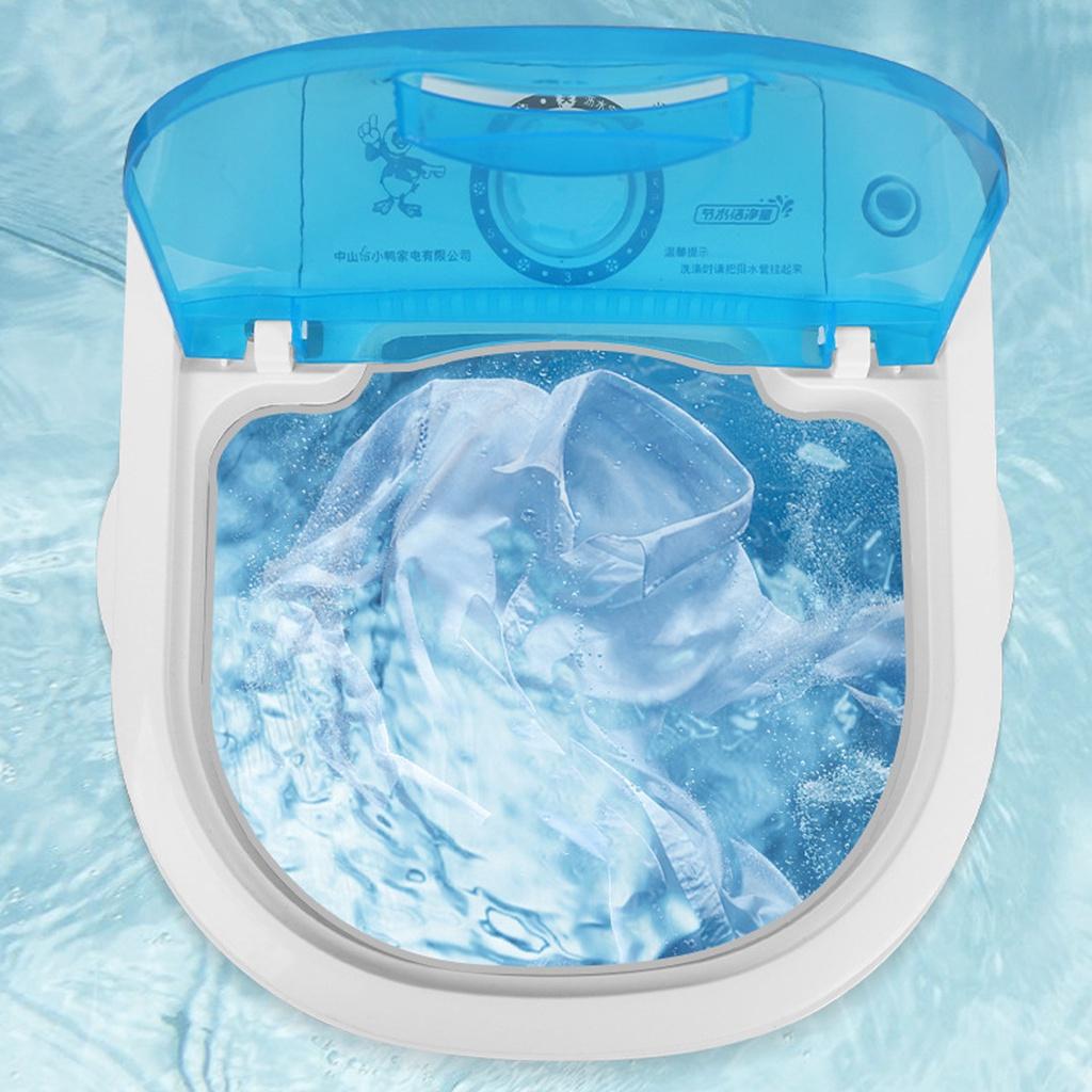 300W Mini Portable Clothes Washing Machine Capacity Small Washer Low Noise Automatic Single-Barrel Washer For Home/Dorm 4.5Kg