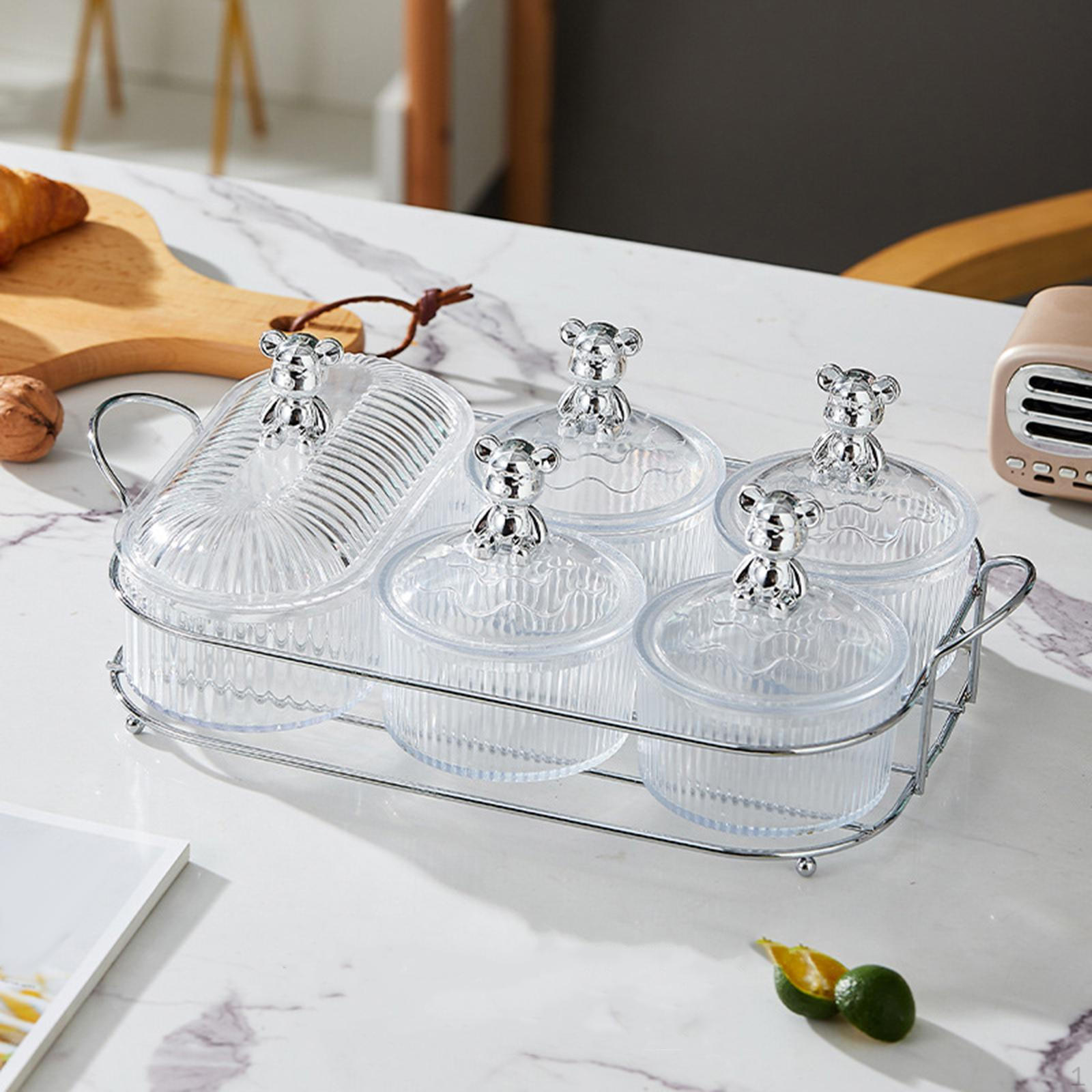 

Тарелка с сухофруктами, закуска, разделенная сервировочная тарелка, блюдо с конфетами и орехами с крышкой для гостиной style A