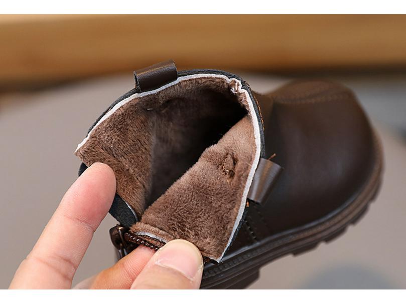 New Martin Boots: Non-Slip Soft Sole Leather Shoes for Toddlers (2-3 Years), Warm and Ideal for Autumn & Winter