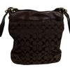 Coach 11436 Signature Canvas Shoulder Bag Brown Canvas Women Used