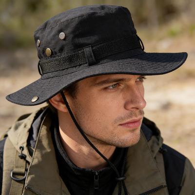 New Unisex Wide Brim Fisherman Hat Breathable Summer Sunshade Bucket Hats Adjustable Hats For Camping Outdoor Activitie Fishing