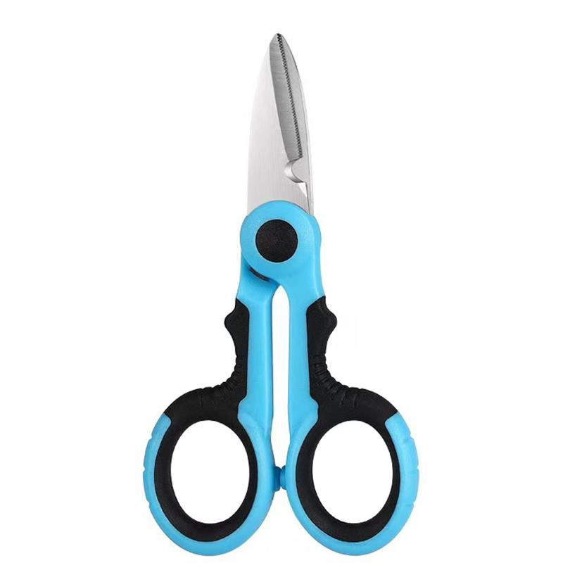 Nerezové rybářské nůžky Příslušenství Kleště nůžky PE pletený drát elektrikář přenosné nůžky rybářské nářadí nůžky