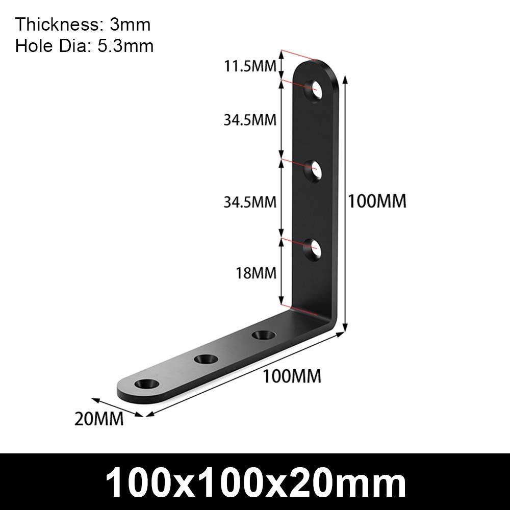1Pcs 90 Degree Corner Stand L-shaped Mending Plate New Angle Bracket  Furniture Hardware