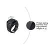 Stainless Steel Black Onyx Ring for Men Stylish Durable and Comfortable Jewelry Gift