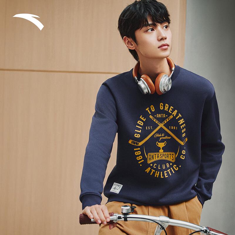 Anta Men s American Style Fleece Sweatshirt L