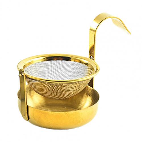 Чайный инфузор из нержавеющей стали, вращающийся, удобный, нержавеющий, сетчатый чайный фильтр для домашних украшений, аксессуары золотистый