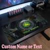 John Deere Benutzerdefinierter Name Text Mauspade, Große Schreibtisch-Mausmatte Personalisierte Home-Office-Geschenk