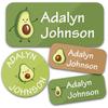 Trees 140Pcs Custom Waterproof Name Tags Stickers Cartoon Style Nakrjki Na Ubrania Imieautocollants Personnalisés Prenom