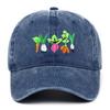 Boné de Baseball Bordado Floral Vintage - Chapéu de Sol de Verão para Mulheres