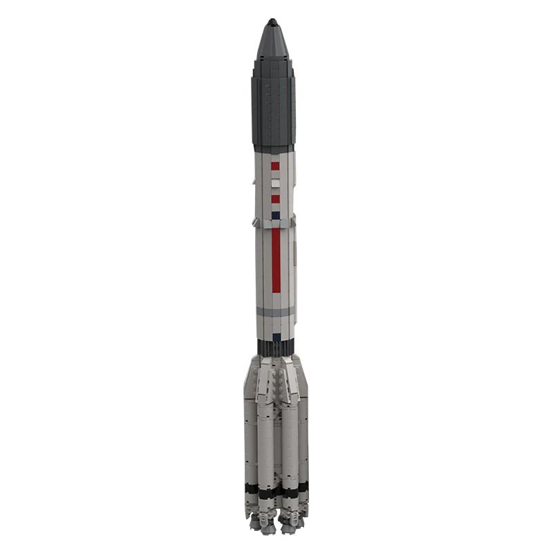 MOC Proton M Rocket Building Blocks 1:110 Saturn V scale Heavy Launch Vehicle Rocket Artificial Universe Bricks Gifts Juguetes