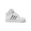 Adidas Hoops Mid 3.0 Ac Synthetic Leather Durable High-Top Sneakers Baby Sneakers White HP2660