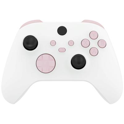eXtremeRate Pure Color Replacement Buttons for Xbox Series LB RB LT RT Bumper ABXY Startback Sync Share Key for Xbox Series S X Blossom X/S, Triggers,