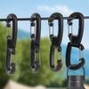 360 Rotating Double Carabiner Outdoor Swivels Clip Portable S Chain Hook Camping Double Hook Backpacks Keychains Carabiner