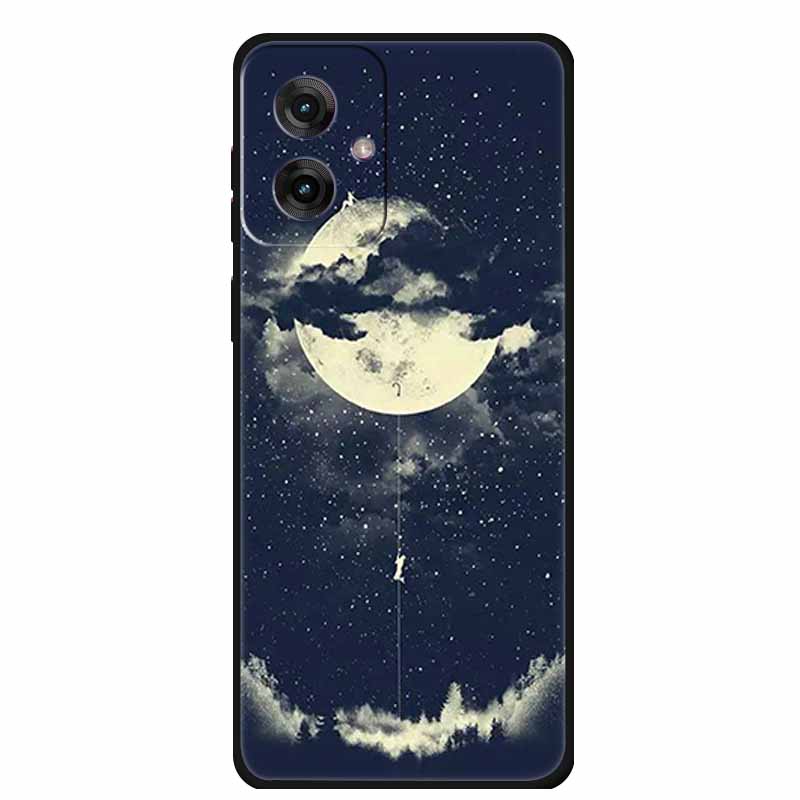 Etui do Motorola Moto G55 5G Luksusowe Miękkie Silikonowe TPU Tylna Osłona Etui na Telefon dla MotoG55 Ochronne Odporne na Wstrząsy Kolorowe Fundas