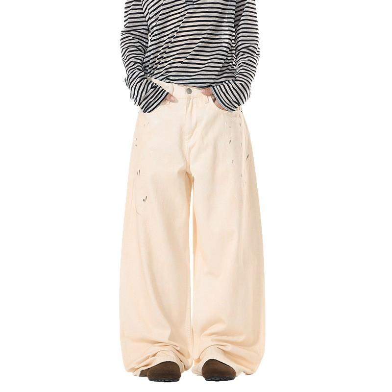 New American Design Jeans Men's and Women's Pendant Wide-leg Loose Mid-waist Floor Pants