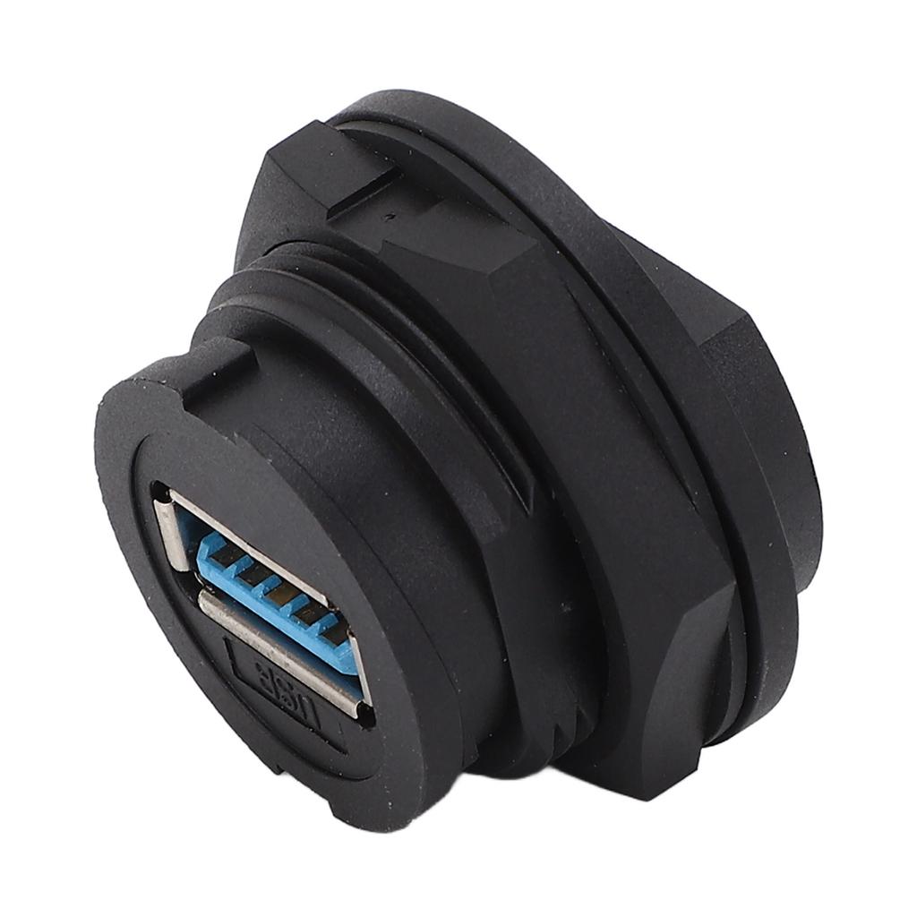 USB 3.0 Waterproof Connector 16 Pin Snap On Socket Female Back Mount PCB Receptacle