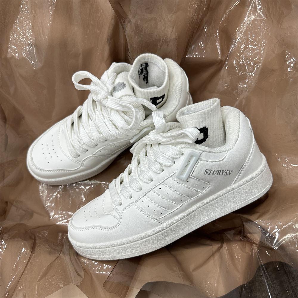 New student leisure sports little white shoes women's Korean version niche versatile retro street shot low-top retro board shoes