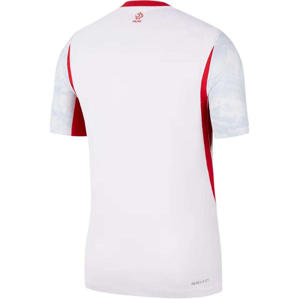 Nike Poland Aero-Fit Home Player Version Quick-Dry Breathable Pullover Short Sleeve Football Shirt Men tops IO8528-100
