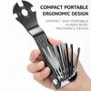 11-in-1 Bicycle Repair Tool Folding Multi Function Multi Repair Tool Kit Carbon Steel Screwdrivers Multi-Function Tool Set