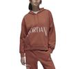 Jordan Brooklyn Fleece Letter Print Fleece Lined Long Sleeved Hooded S