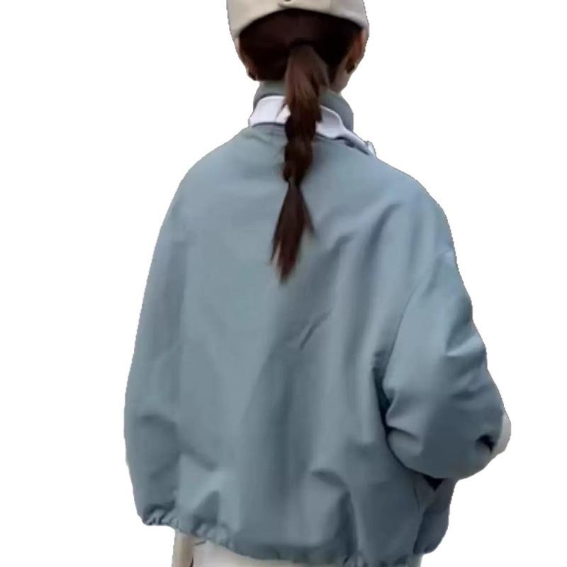 Women's new cotton-padded clothes are light and lightweight, short jackets are fashionable and loose, and large-size lamb wool down cotton.