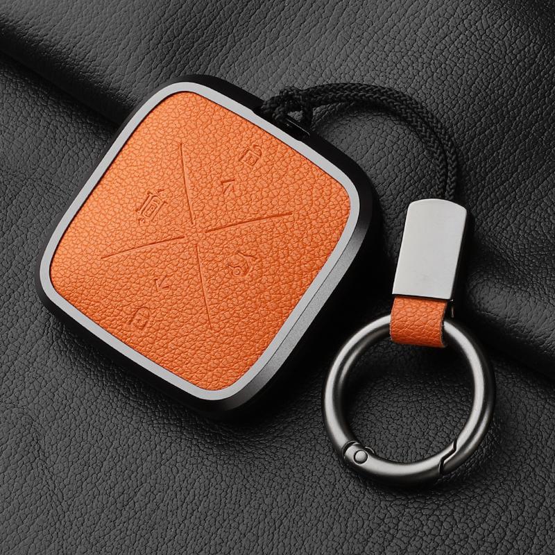 For Zeekr 001 007 7X X 009 Key Case Buckle Bluetooth Card Key Case Real Goat Leather Car Accessories Car Key Cover Modification