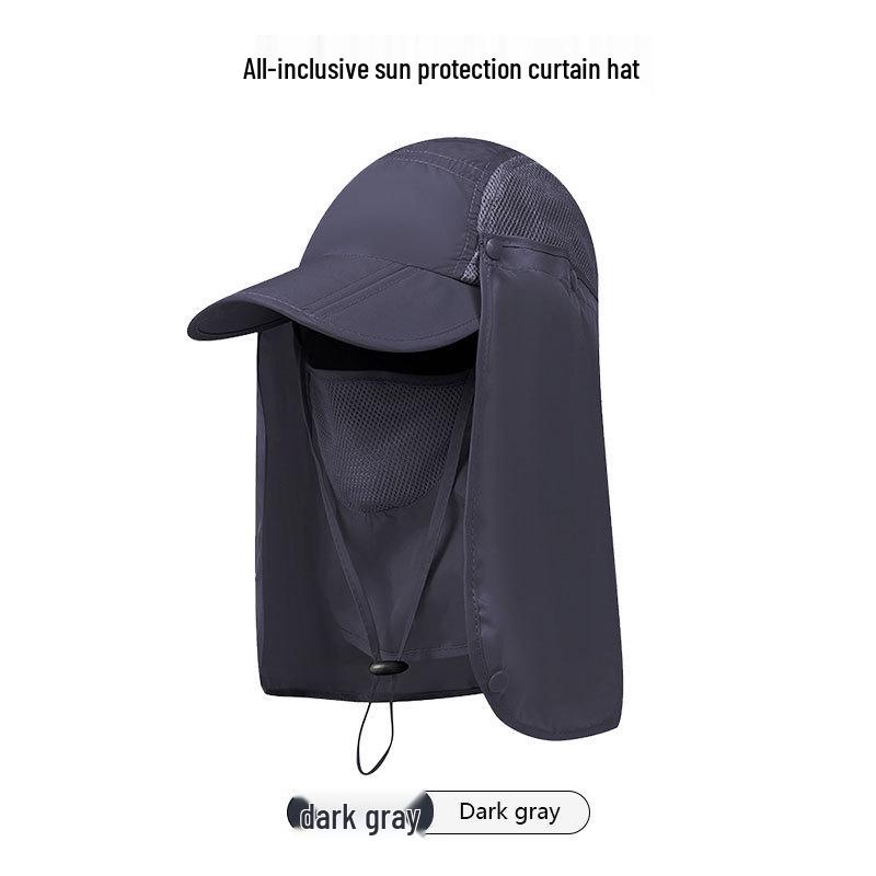 Unisex UV Protection Hat with Detachable Flap – Quick-Drying Sun Hat for Climbing and Fishing