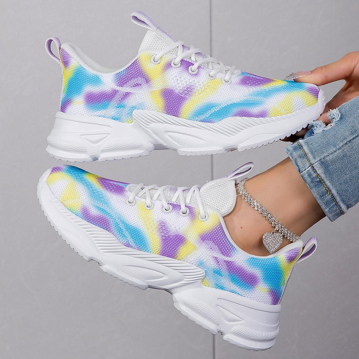 

New casual flower sports single shoes women s fashion flat single large size warped head lace-up casual 42 фиолетовый