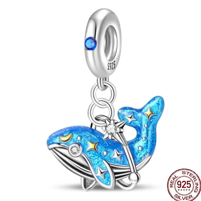 Original Copper Charm Beads Luminous Firefly Tarot Card Perfume Butterfly Bead For Women Diy Bracelet Charm Jewelry