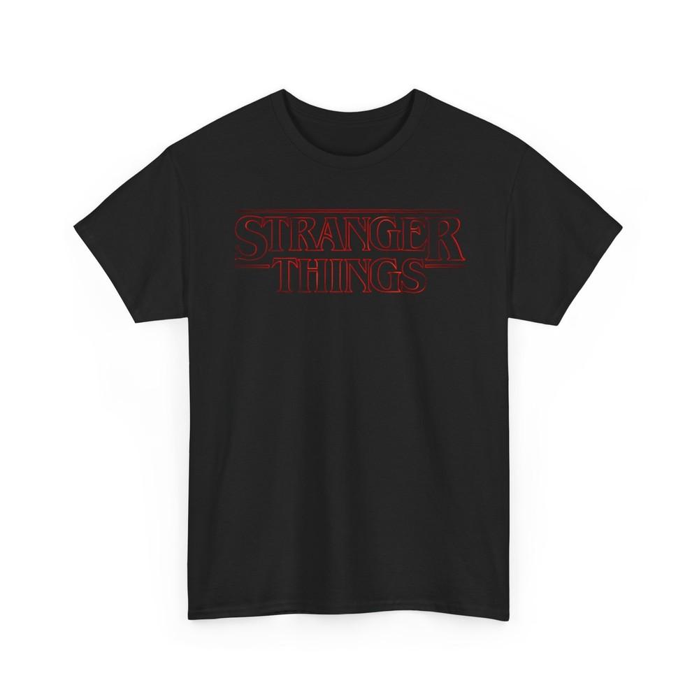 Stranger Things T-Shirt Vintage Fan Shirt Stranger Things Red Neon Logo Tee Unisex T-Shirt XL