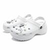 Crocs Classic Platform Clog EVA Aoyama Electroplating Butterfly Simple and Versatile Cloud Fashion Trend Hole Shoes Women White