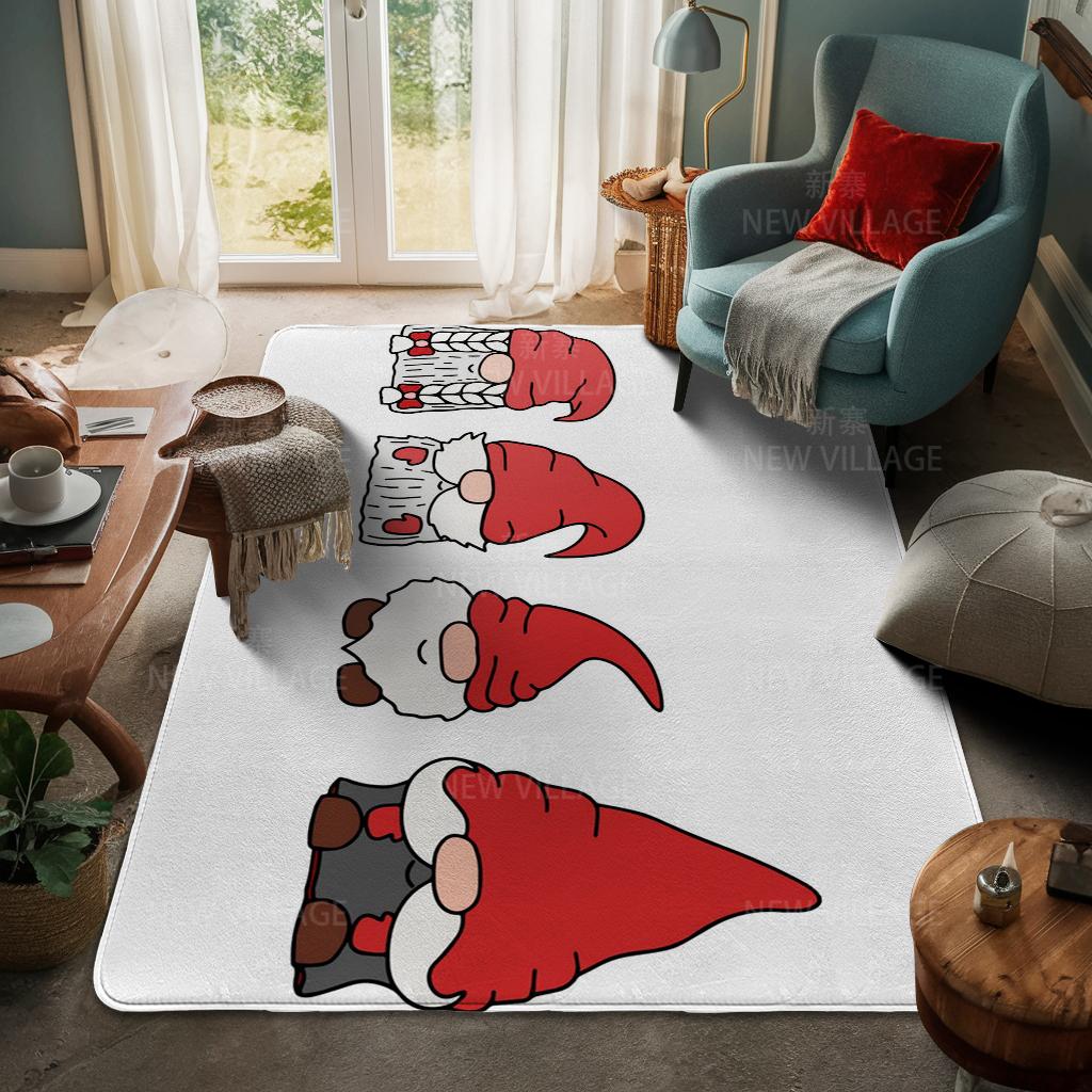 House Entrance Carpet Home Door Mat Living Room Bath Foot Bathroom Non-slip Water Absorption Rugs Bath Merry Christmas Winter