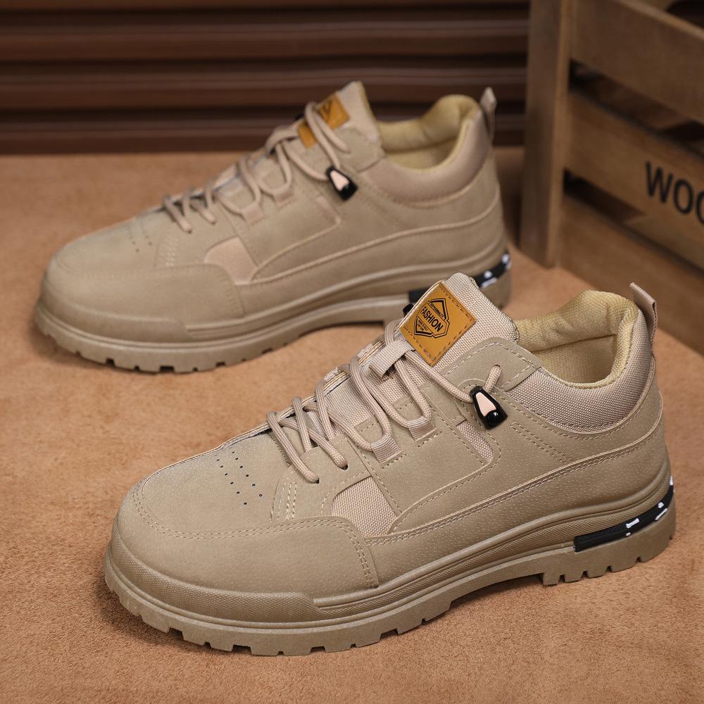 Fashionable Men's Shoes, New Outdoor Low Rise Workwear Shoes, Men's British Style Versatile, Labor Protection, Mountaineering, Leisure Boots