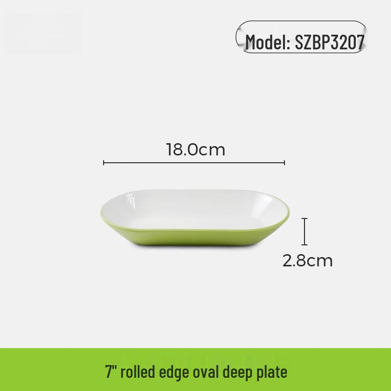 Wuhe Commercial Anti-Drop Melamine Oval Plate