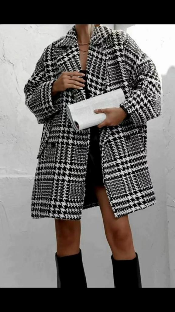 Women's Winter Wool Coat Thick Lined Warm Jacket for Autumn
