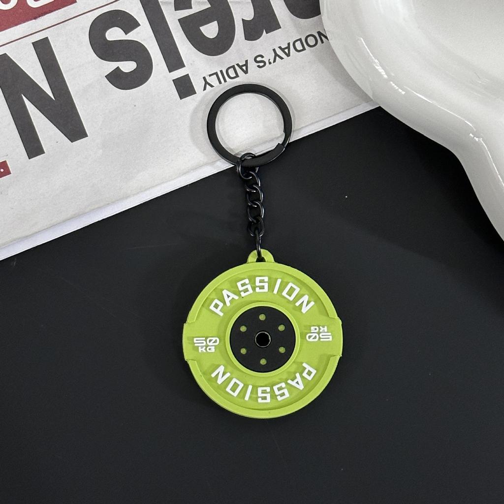 Fitness Series Gummi-Schlüsselanhänger: Hantel- & Kurzhantel-Anhänger für Geschenke