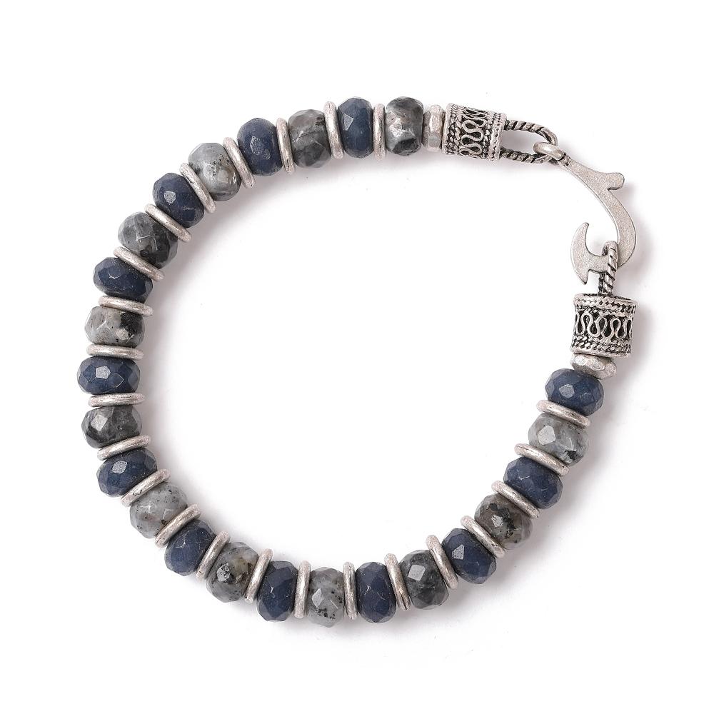 Qoocobb Labradorite & Agate Mix Gemstone Bracelet Gemstone Classic-16