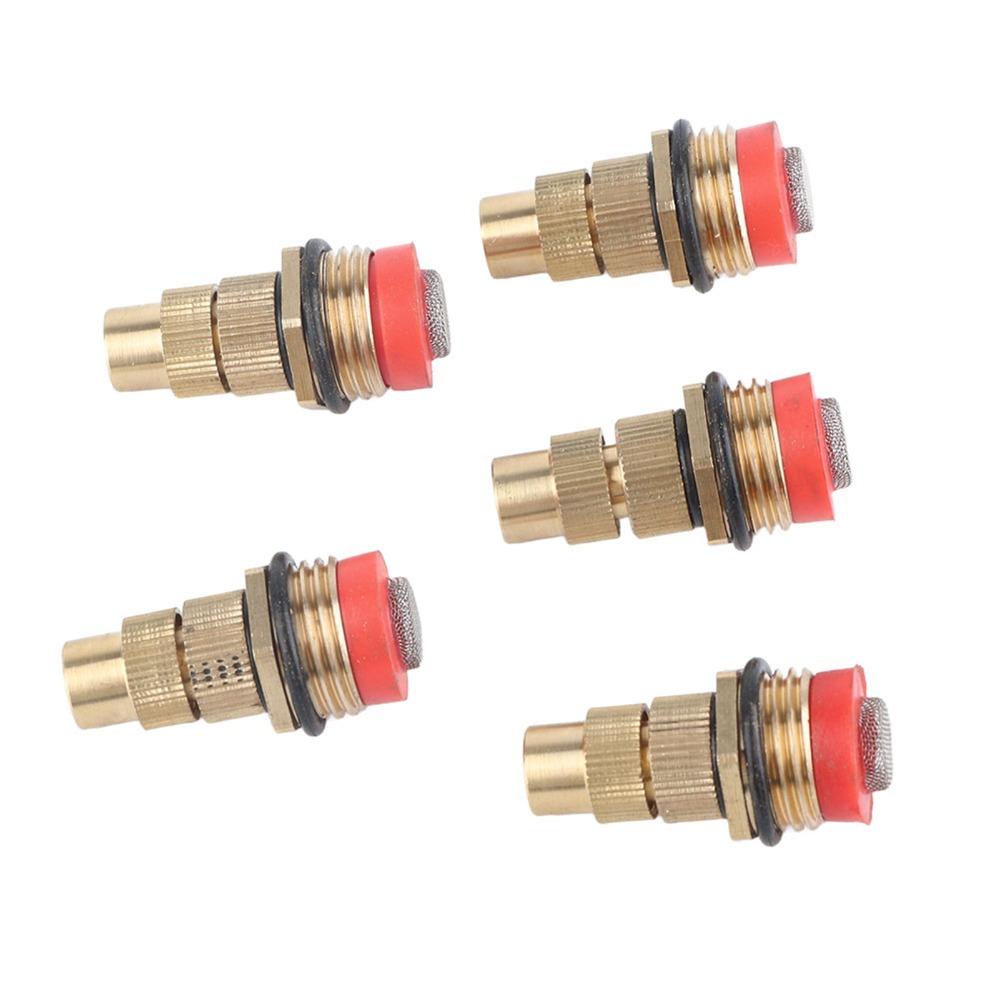 5PCS Gold Garden Irrigation Sprinkler Adjustable Watering Spray  Fountain Misting