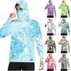 Camiseta Casual con Capucha de Manga Larga para Hombre con Protección Solar