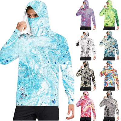 Men's Casual Hooded Long Sleeve Sunscreen Top