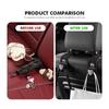 AIZIGI1 Car Seat Headrest Hook Hidden Hook Suede Metal Hanging Hanger For Citroen C4 C3 C5 C1 C2 C6 VTS C4L DS3 DS4 DS5 Grand Berlingo